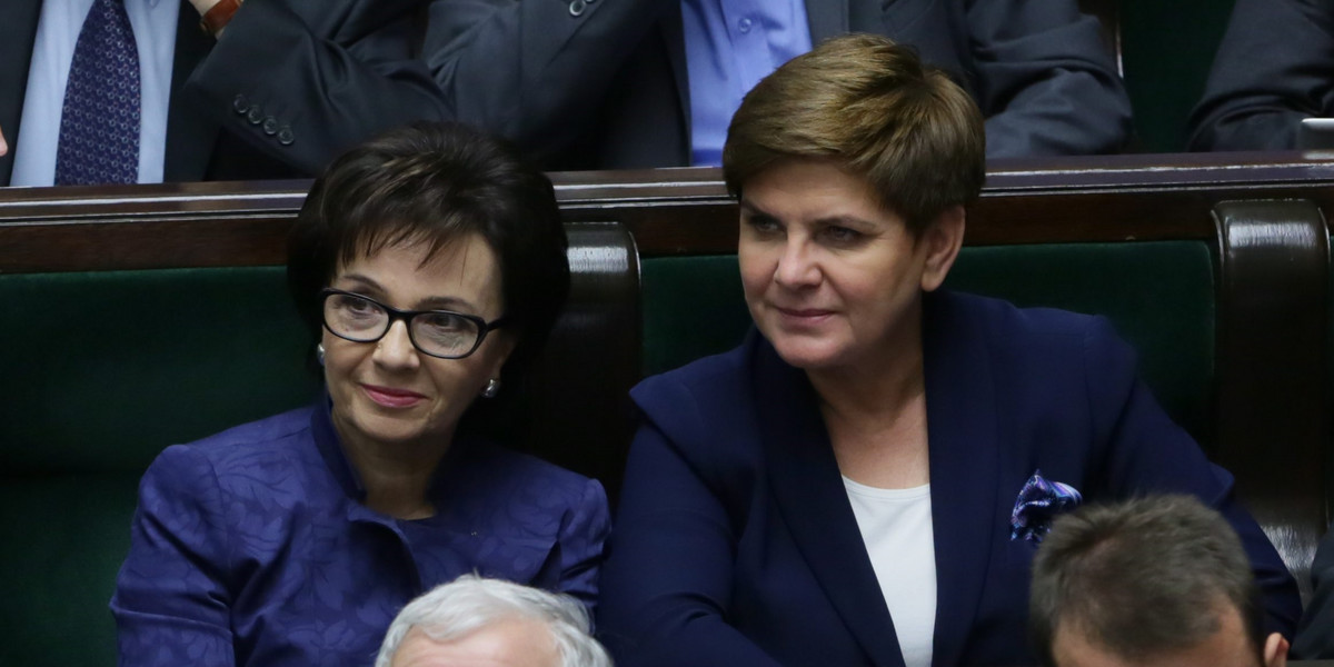 Elżbieta Witek, Jarosław Kaczyński, Beata Szydło