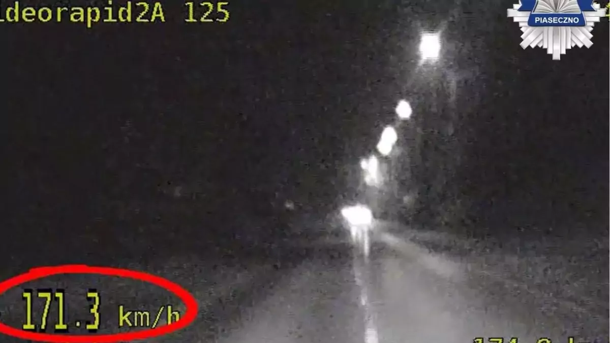 Jechał 171 km/h w miejscu z ograniczenie prędkości do 40 km/h