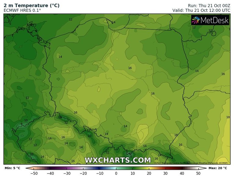 Temperatura pozostanie jeszcze dość wysoka