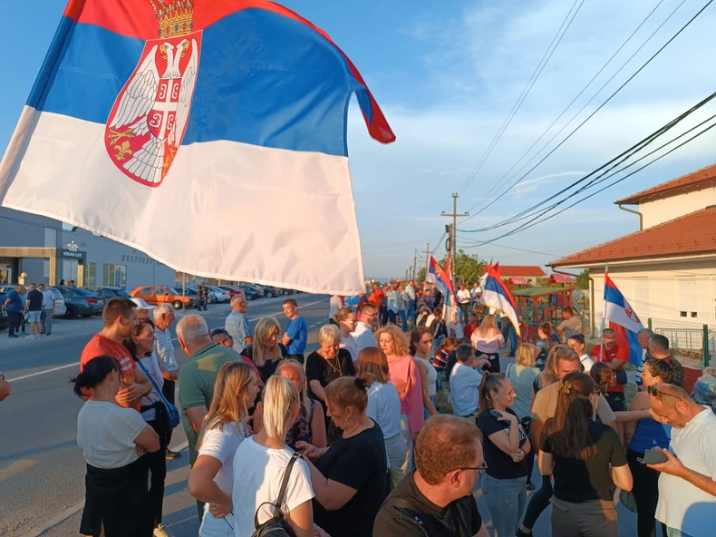 Skup građana protiv blokada u Merošini