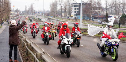 Setki Mikołajów na motocyklach. Zobacz zdjęcia z Gdańska