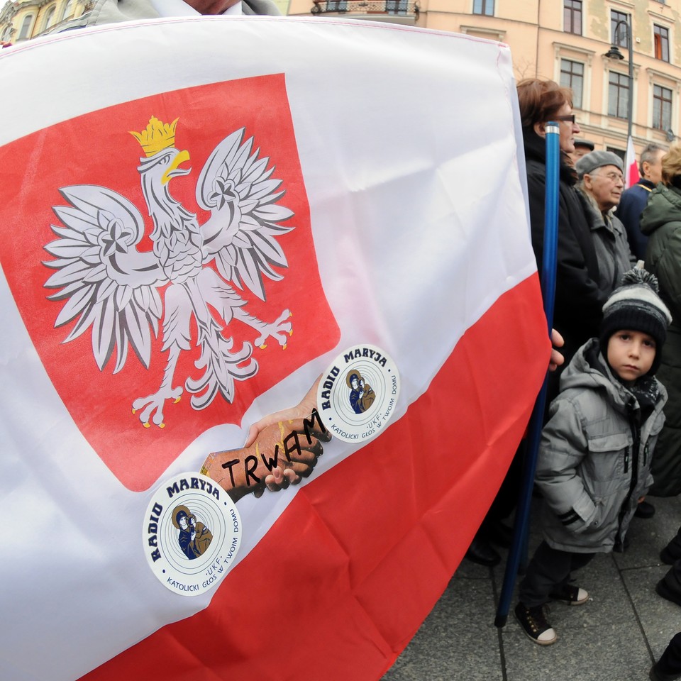 Manifestacja zwolenników TV Trwam