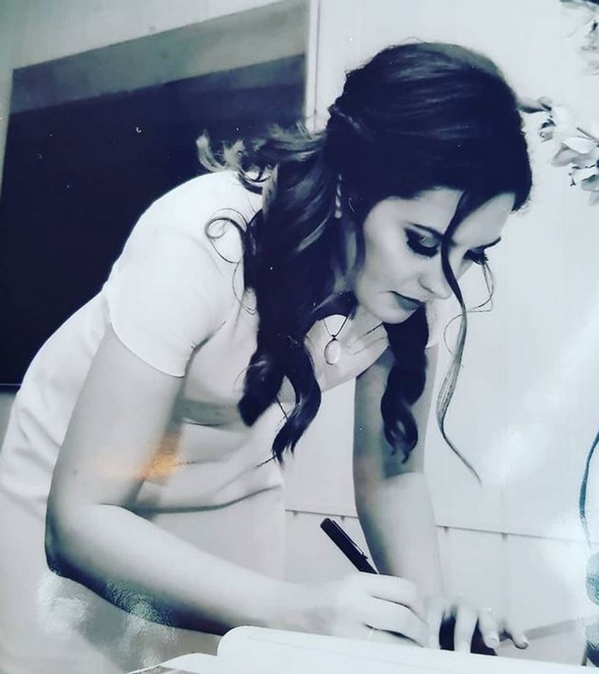 Darina ćerka na venčanju