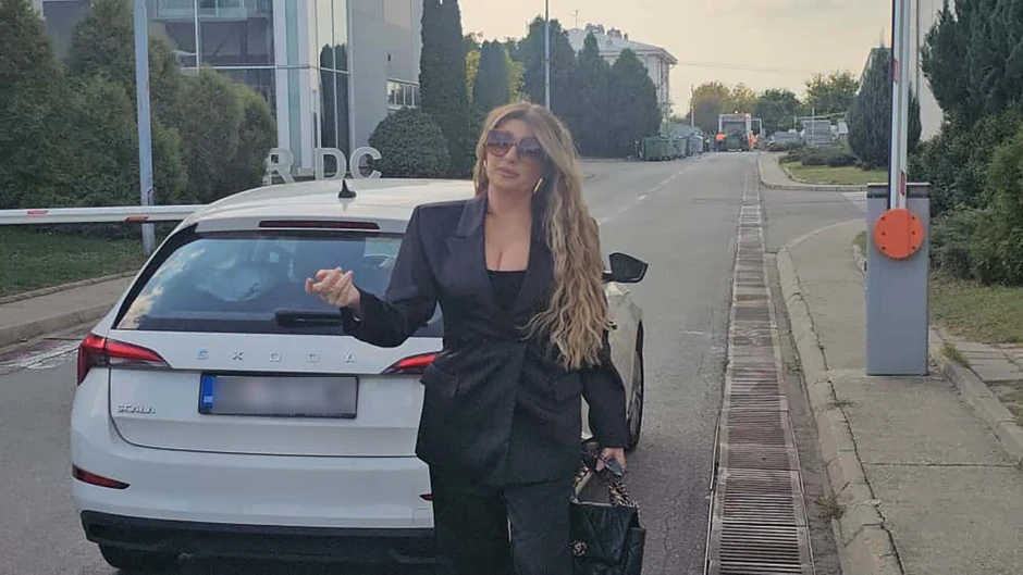 Viki Miljković na snimanju "Pinkovih zvezda"