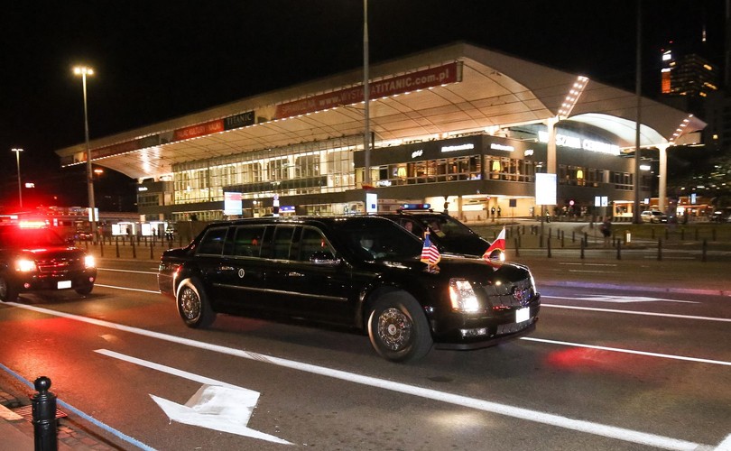 Limuzyna z prezydentem Stanów Zjednoczonych Barackiem Obamą