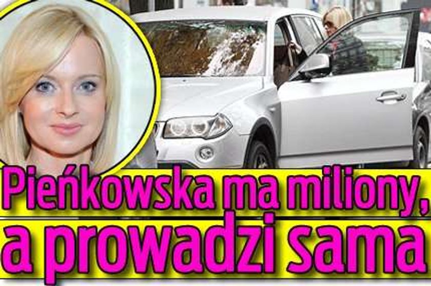 Pieńkowska ma miliony, a prowadzi sama