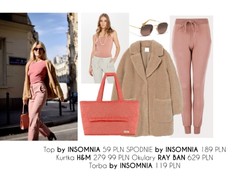 Truskawkowe latte: STYLIZACJE z beżem i różem