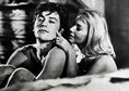 Alain Delon i Lola Albright na planie filmu w 1964 r.