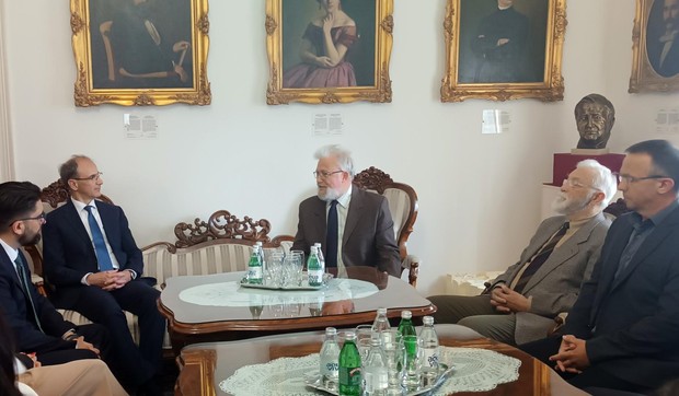 Premijer Đuro Macut u poseti Matici srpskoj 