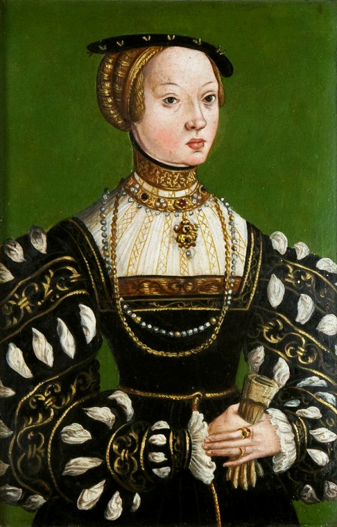 Portret Elżbiety Habsburżanki autorstwa Lucasa Cranacha Młodszego