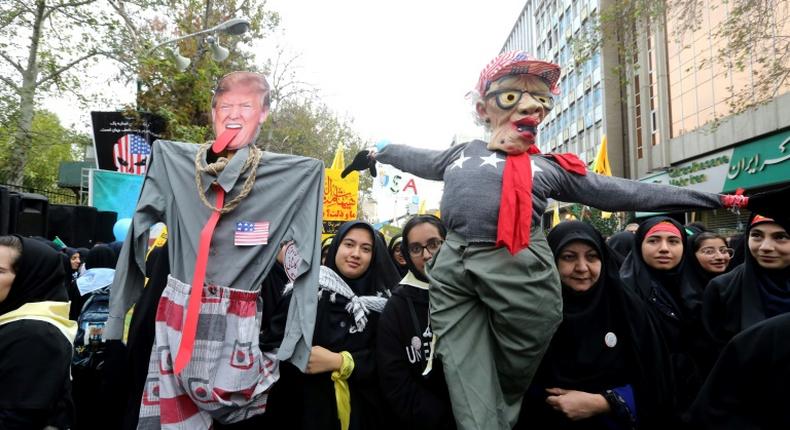 Iranians marked the 40th anniversary of the Tehran hostage crisis with a show of anti-American fervour