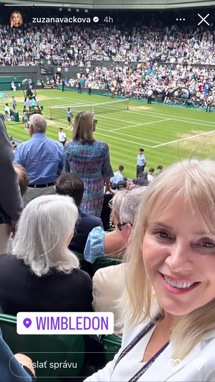 Wimbledon si vychutnala aj Zuzana Vačková.