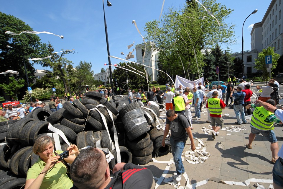 Protesty taksówkarzy