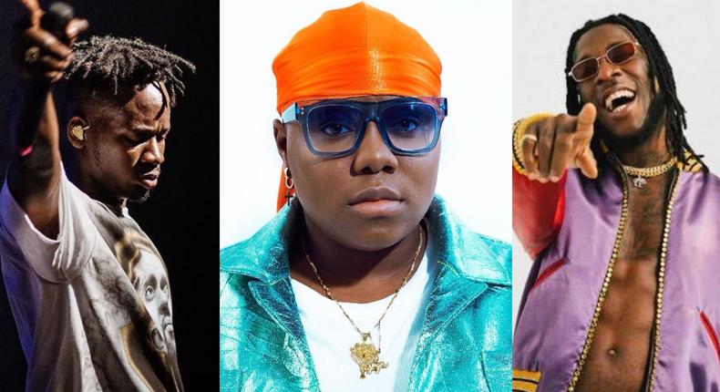 Mr Eazi, Teni and Burna Boy