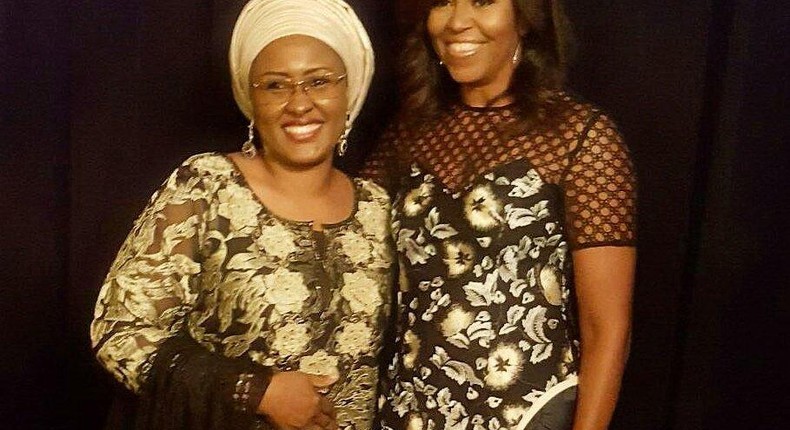 Aisha Buhari and Michelle Obama