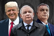 Jarosław Kaczyński Viktor Orban Donald Trump