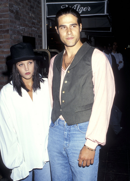 Lisa Marie Presley i Danny Keough w 1991 r.