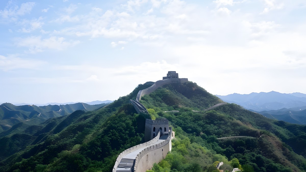 Great ancient Chinese wall, ai-generatet