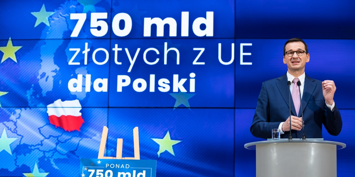 Rząd Mateusza Morawieckiego wydał 10 mln zł na promocję Funduszu Odbudowy. 
