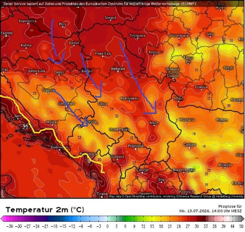 Početkom sledeće nedelje svežije