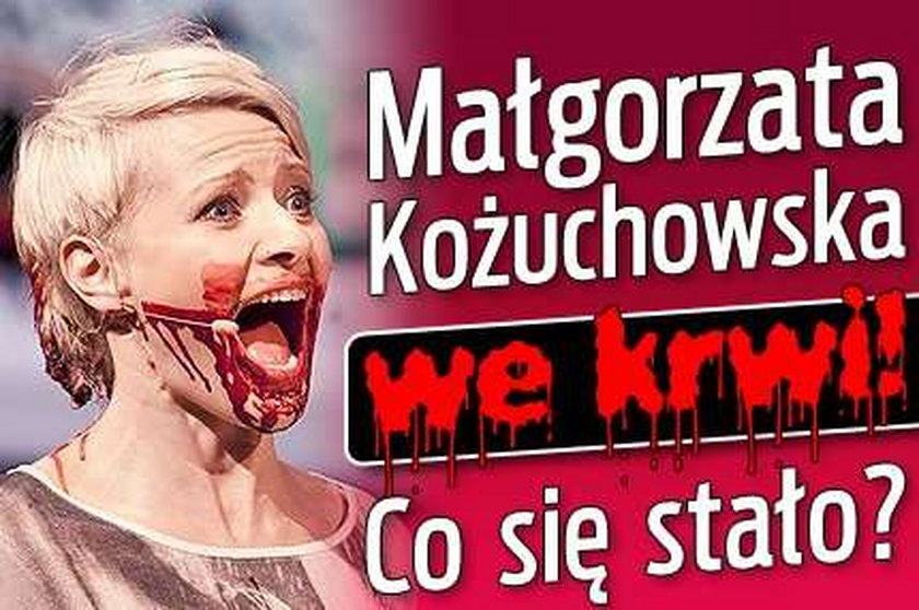 Kożuchowska we krwi! Co się stało?