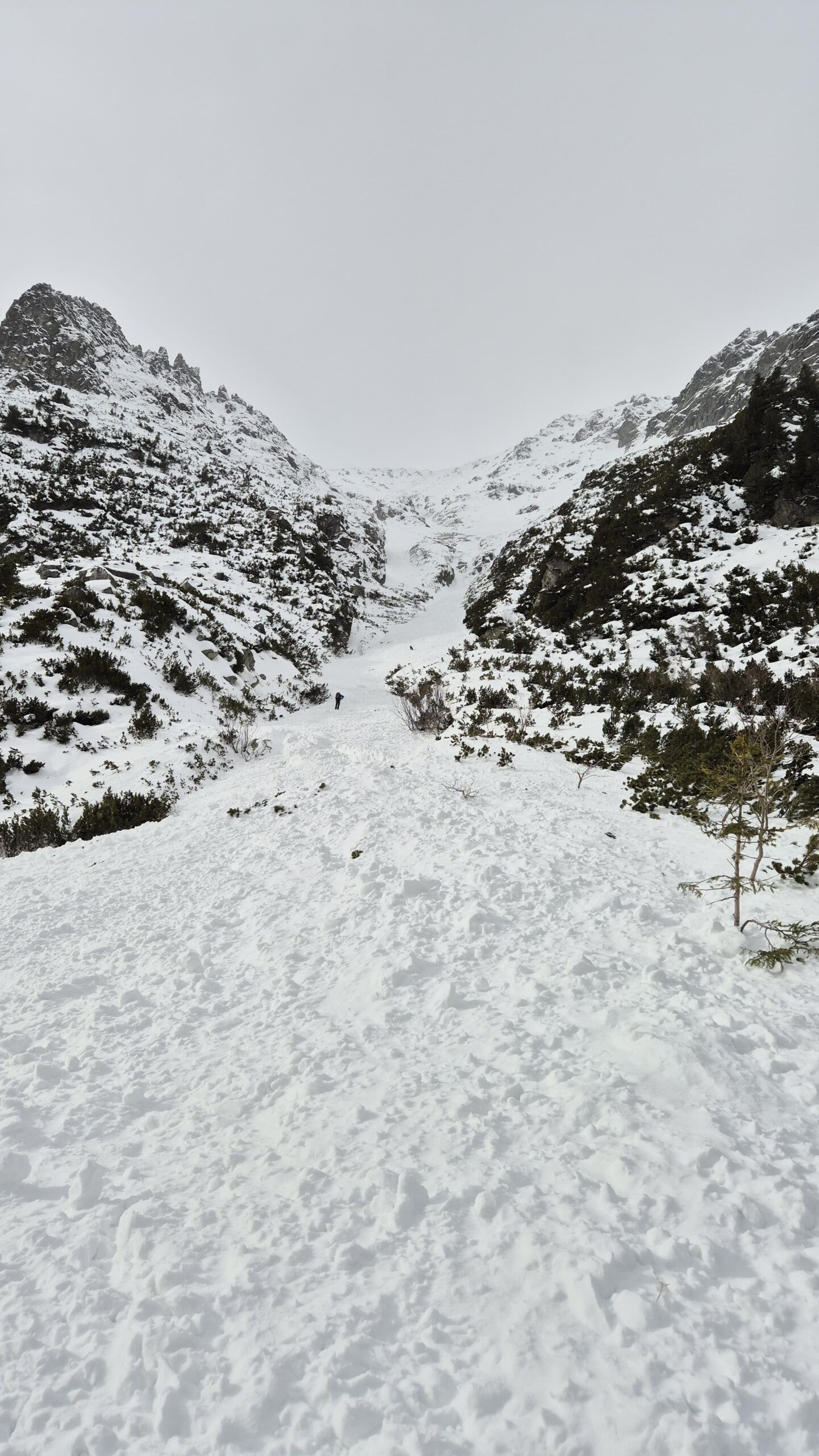 Horskí záchranári preverovala lavínu v Mengusovskej doline. 