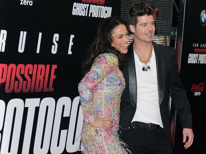 Paula Patton i jej mąż Robin Thicke