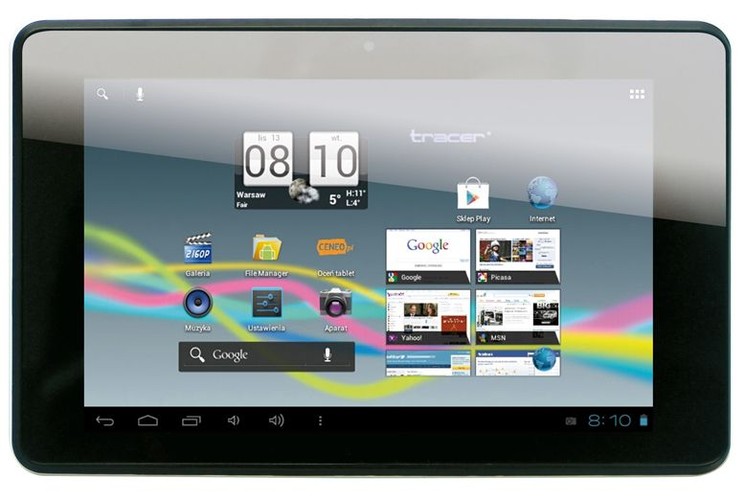 Tracer – Spółka została założona w 1999 roku, a jej głównym obszarem produktowym były akcesoria komputerowe. Teraz Tracer produkuje także tablety, smartfony, czytniki e-book, gamepady, kamery, głośniki itp. Udział Tracera w polskim rynku tabletów wynosi obecnie 2,8 proc. Wśród najnowszych produktów z logiem Tracera znajdziemy smartfon Oxygen GS1, tablet OVO 3.0 czy czytnik e-książek Tracer MyBook. Fot. Tablet Tracer OVO 3.0