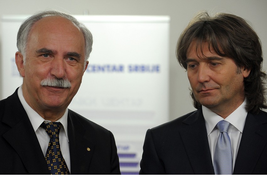 Rudolf Vajner i njegov domaćin Đorđe Bajec, direktor Kliničkog centra Srbije