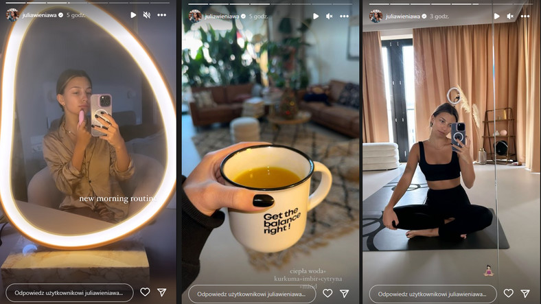 Julia Wieniawa na insta story