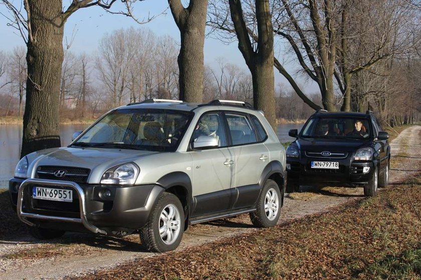 Hyundai Tucson, Kia Sportage II, auto, samochód,