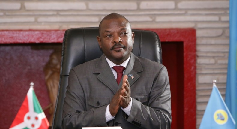 Three schoolgirls have been detained pending trial for allegedly defacing a picture of Burundi President Pierre Nkurunziza in a textbook