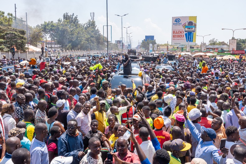 actualité Le président william Ruto lors du projet de logement abordable à Lumumba Estate, Kisumu Central, dans le comté de Kisumu.