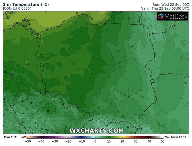 W nocy na wschodzie i w górach niewykluczone są przymrozki