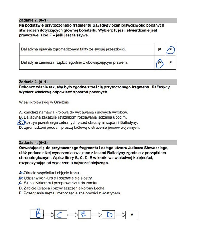 Egzamin ósmoklasisty 2023: Odpowiedzi do arkusza CKE z polskiego - strona 8