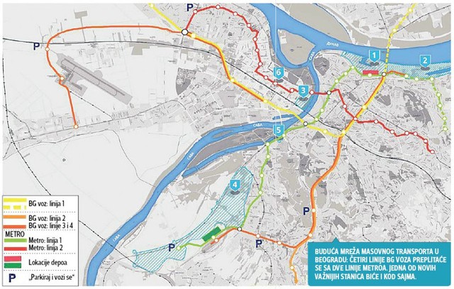 PROMENJEN PLAN BG METROA? Prve dve linije podzemne železnice bi se ...