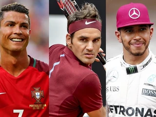 Ronaldo, Federer, Hamilton