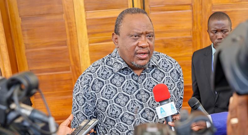 Uhuru Kenyatta addresses members of the fourth estate at the State House in Bujumbura, Burundi on May 6, 2023