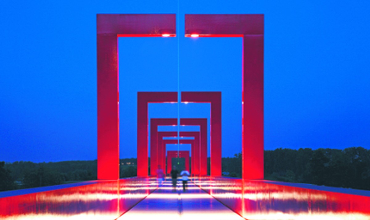 Axe Majeur – Kładka dla pieszych, 1980–2009, Cergy-Pontoise, Francja