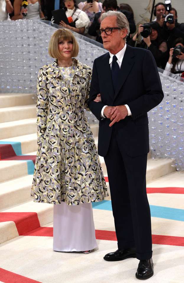 Redaktor naczelna "Vogue'a" Anna Wintour i Bill Nighy