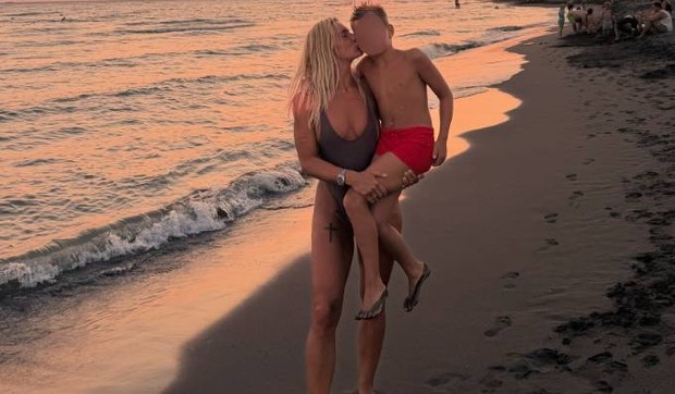 Milica Dabović sa sinom
