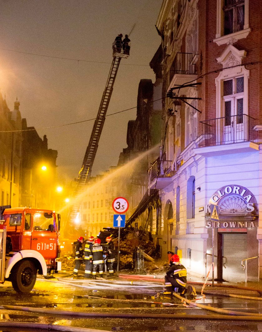 Katowice. Wybuch gazu w kamienicy przy zbiegu ul. Sokolskiej i Chopina 