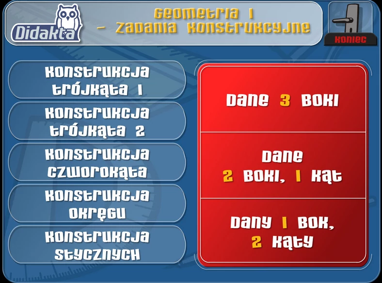 Programy dostępne na platformie Didakta.pl mają bardzo przejrzysty interfejs, identyczny w wersji dla rodziców i nauczycieli