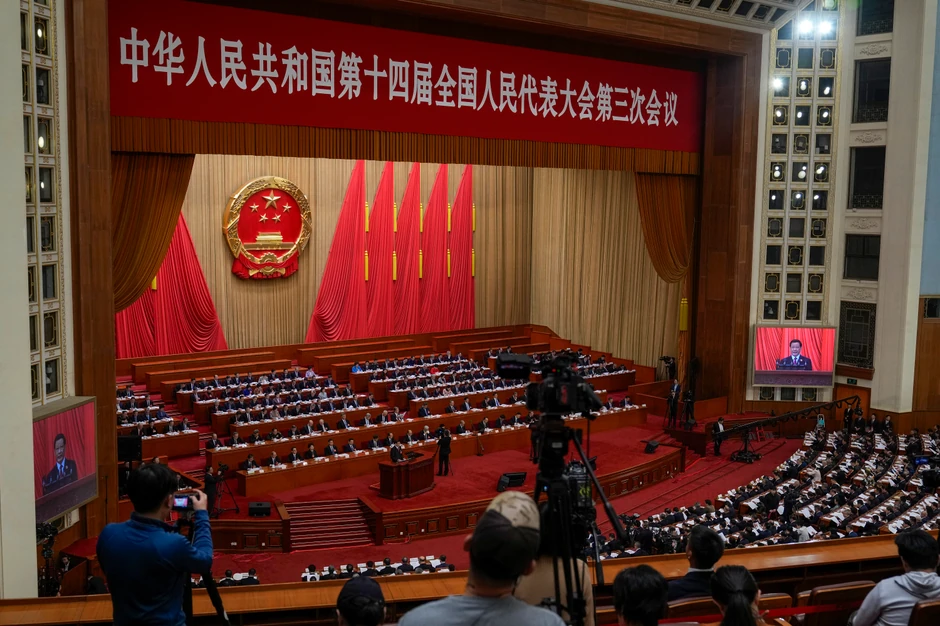 Zasedanje kineskog Nacionalnog narodnog kongresa u Pekingu 8. marta
