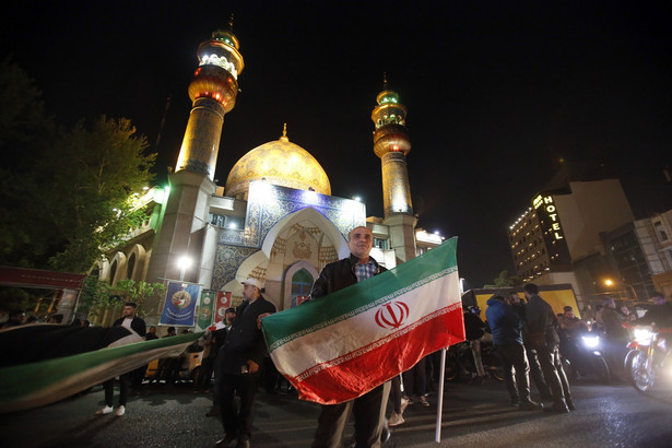 Iran. Demonstracje po ataku na Izrael (14.04.2024 r)