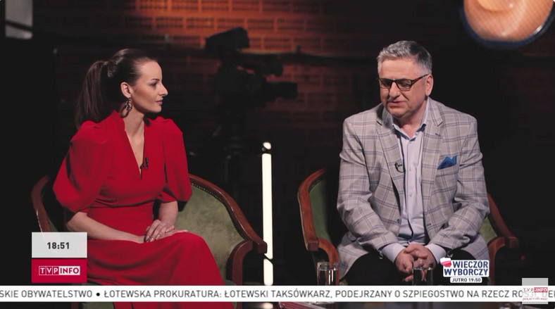 Agata Bachanek i Roman Czejarek w programie "Kiedyś to było"