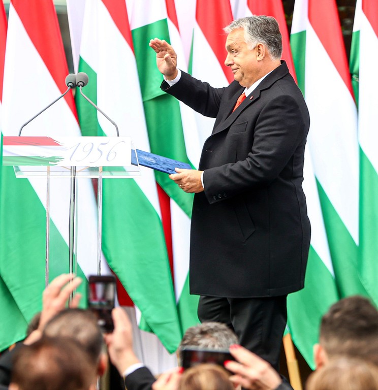 Orbán Vitkor beszéde Zalaegerszegen / Fotó: Pozsonyi Zita