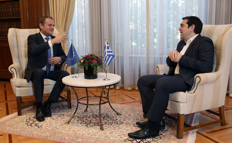 Donald Tusk i Aleksis Tsipras spotkali się w Atenach