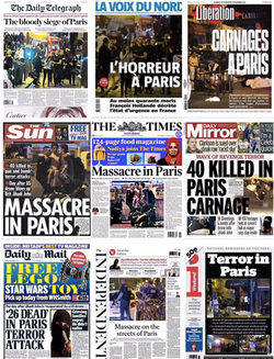 Świat wstrząśnięty zamachami w Paryżu: Rzeź, wojna, dżihad życia codziennego