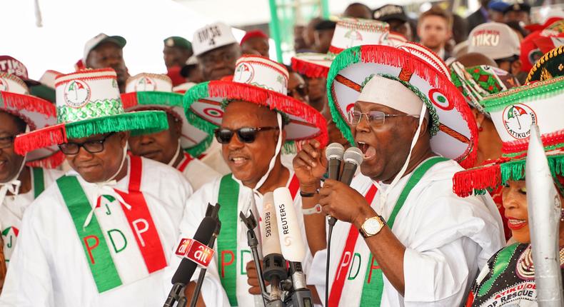 Policemen were deployed to the Old Parade Gound, Abuja, venue of Atiku’s presidential campaigns.